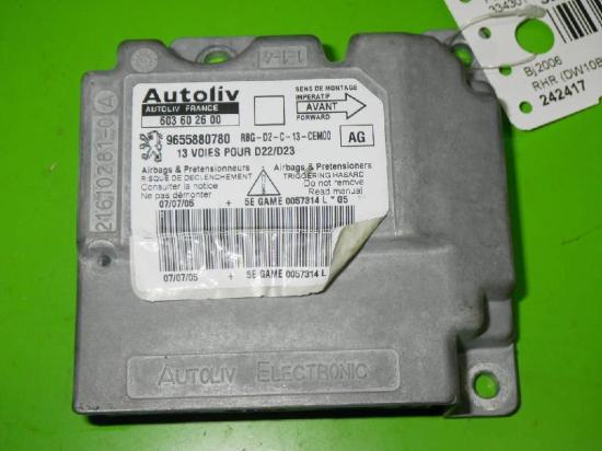 Airbag Steuergerät PEUGEOT 407 SW (6E_) 2.0 HDi 135 9655880780 Bild Airbag Steuergerät PEUGEOT 407 SW (6E_) 2.0 HDi 135 9655880780
