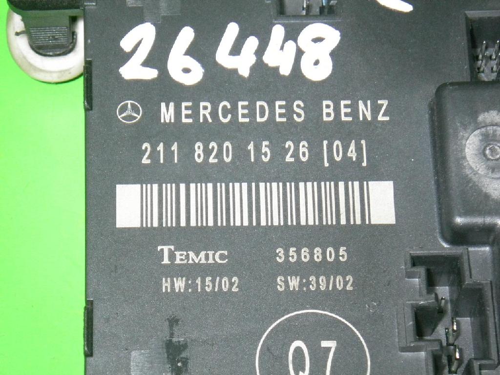 Steuerger?t T?r hinten links MERCEDES-BENZ E-KLASSE (W211) E 240 (211.061) 2118201526 Bild Steuerger?t T?r hinten links MERCEDES-BENZ E-KLASSE (W211) E 240 (211.061) 2118201526