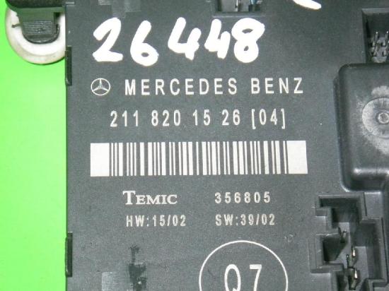 Steuerger?t T?r hinten links MERCEDES-BENZ E-KLASSE (W211) E 240 (211.061) 2118201526 Bild Steuerger?t T?r hinten links MERCEDES-BENZ E-KLASSE (W211) E 240 (211.061) 2118201526