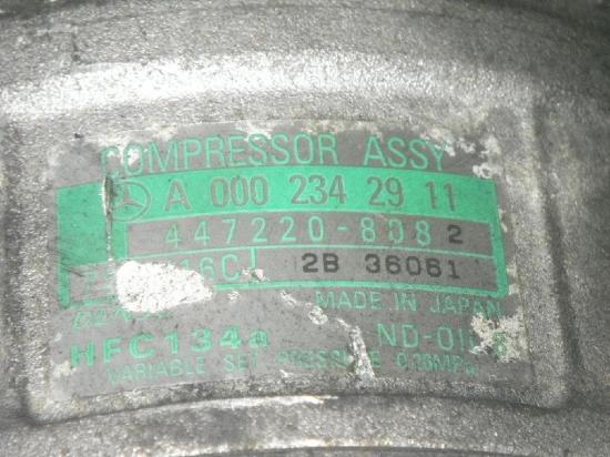 Klimakompressor MERCEDES-BENZ C-KLASSE T-Model (S202) C 220 T CDI (202.193) 447220-8082 Bild Klimakompressor MERCEDES-BENZ C-KLASSE T-Model (S202) C 220 T CDI (202.193) 447220-8082