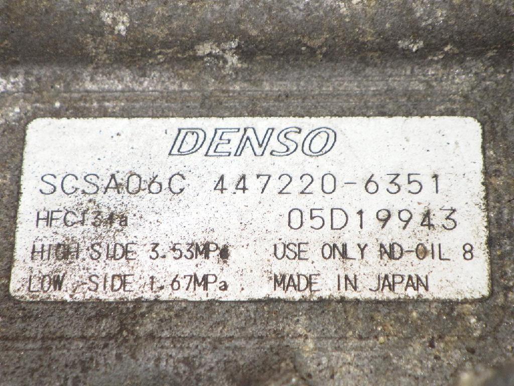 Klimakompressor TOYOTA COROLLA Verso (_E12_) 2.0 D-4D (CDE120_) 447220-6351 Bild Klimakompressor TOYOTA COROLLA Verso (_E12_) 2.0 D-4D (CDE120_) 447220-6351