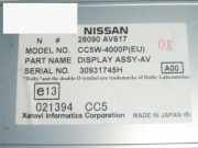 Display Bordcomputer NISSAN (DATSUN) PRIMERA Traveller (WP12) 2.0 28090 AV617