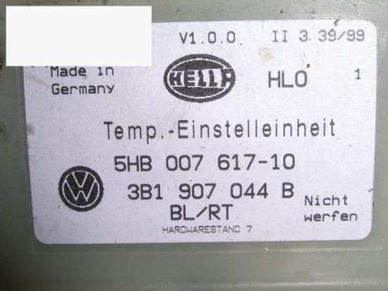 Regulierelement Klima VW PASSAT Variant (3B5) 1.9 TDI 3B1907044B Bild Regulierelement Klima VW PASSAT Variant (3B5) 1.9 TDI 3B1907044B