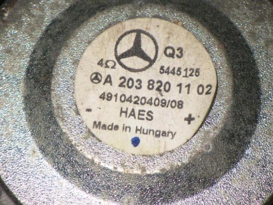 Lautsprecher vorne links MERCEDES-BENZ C-KLASSE T-Model (S203) C 220 CDI (203.208) A2038201102 Bild Lautsprecher vorne links MERCEDES-BENZ C-KLASSE T-Model (S203) C 220 CDI (203.208) A2038201102
