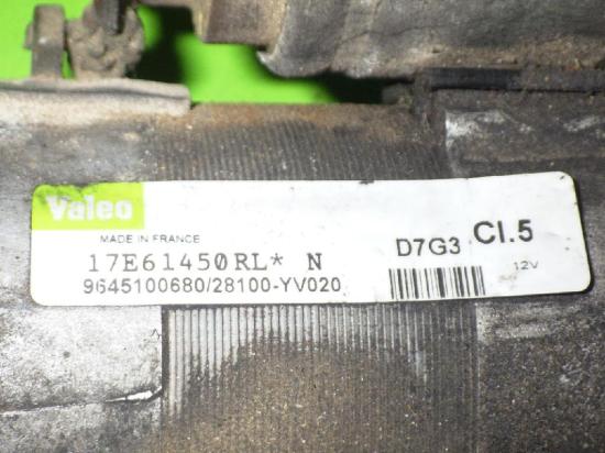 Anlasser PEUGEOT 206 SW (2E/K) 1.4 HDi 9645100680 Bild Anlasser PEUGEOT 206 SW (2E/K) 1.4 HDi 9645100680