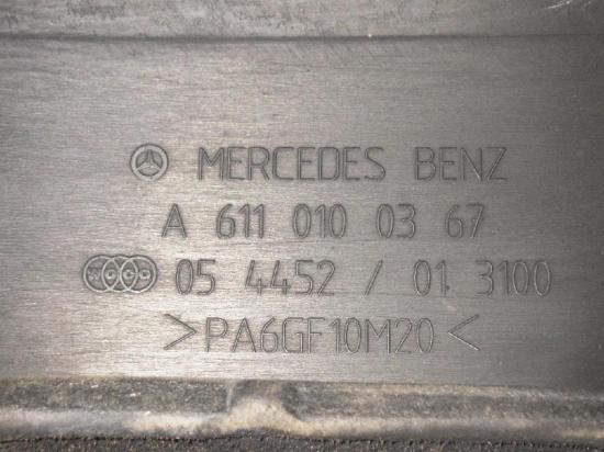 Motorabdeckung MERCEDES-BENZ C-KLASSE (W202) C 220 CDI (202.133) A6110100367 Bild Motorabdeckung MERCEDES-BENZ C-KLASSE (W202) C 220 CDI (202.133) A6110100367