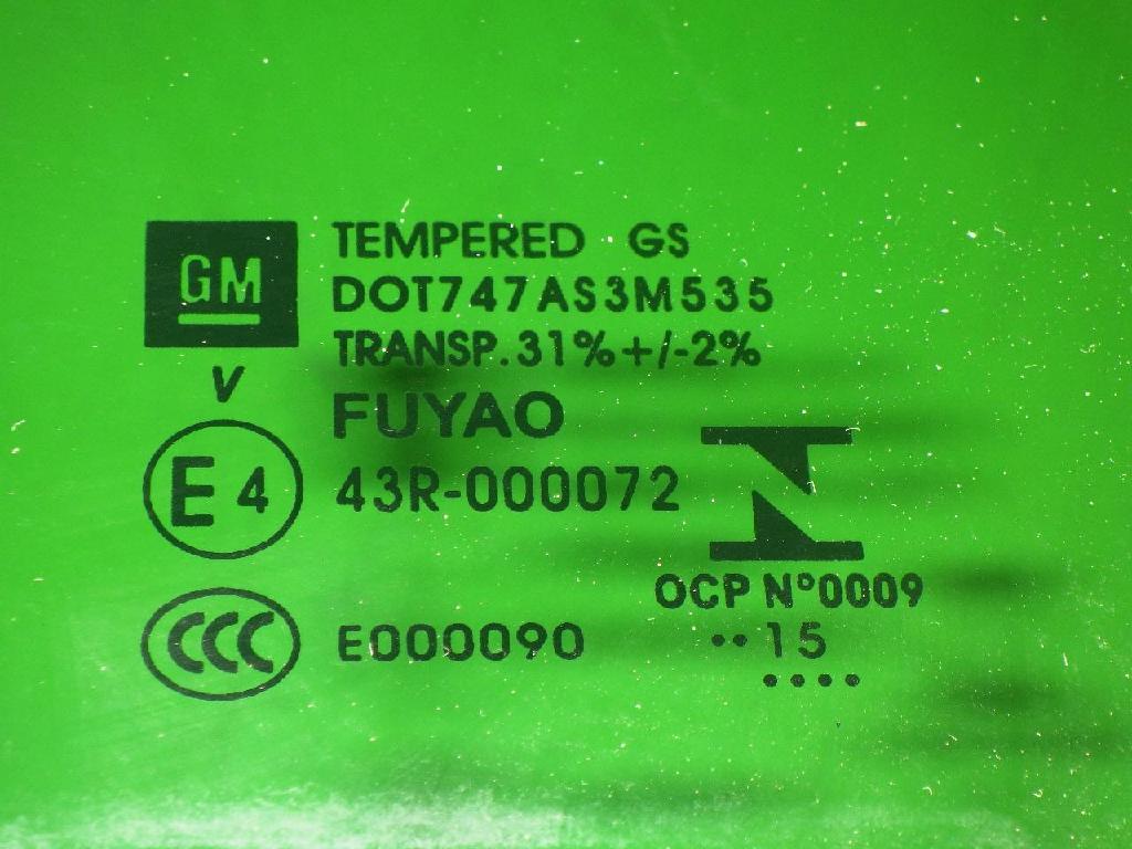 T?rscheibe hinten links OPEL ASTRA K (B16) 1.4 Turbo (68) 13412499 Bild T?rscheibe hinten links OPEL ASTRA K (B16) 1.4 Turbo (68) 13412499