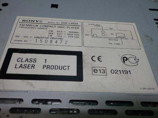 CD-Radio RENAULT CLIO I (B/C57_, 5/357_) 1.4 (B57J, C57J) Bild CD-Radio RENAULT CLIO I (B/C57_, 5/357_) 1.4 (B57J, C57J)