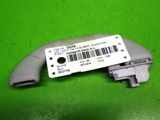 Haltegriff Dach hinten links VW GOLF V (1K1) 1.4 16V 1K0857607N Bild Haltegriff Dach hinten links VW GOLF V (1K1) 1.4 16V 1K0857607N