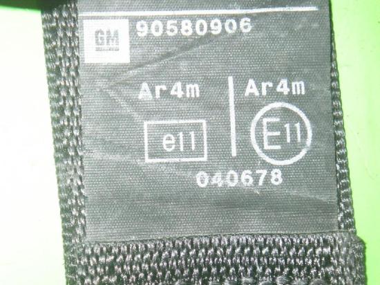 Sicherheitsgurt hinten rechts OPEL ZAFIRA A Großraumlimousine (T98) 2.0 DTI 16V (75) 5198107 Bild Sicherheitsgurt hinten rechts OPEL ZAFIRA A Großraumlimousine (T98) 2.0 DTI 16V (75) 5198107