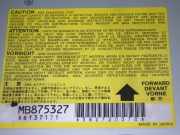 Airbag Steuergerät MITSUBISHI GALANT V (E5_A, E7_A, E8_A) 2.0 V6-24 (E64A, E54A) MB875327