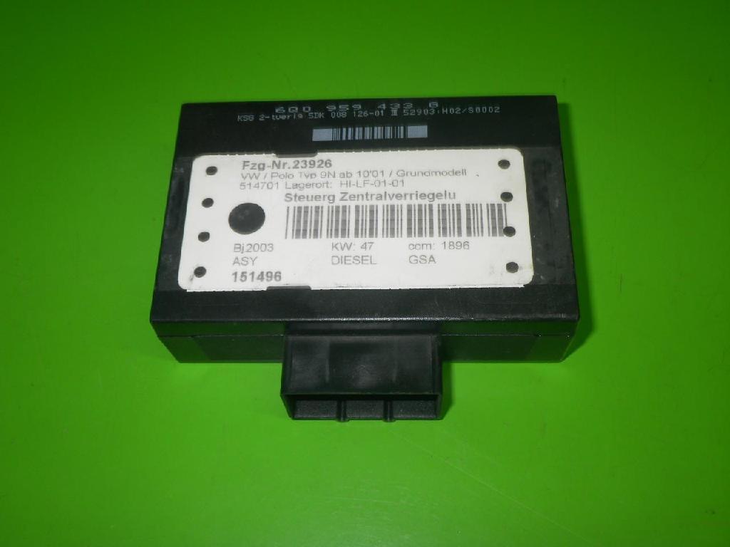 Steuergerät Zentralverriegelung VW POLO (9N_) 1.9 SDI 6Q0959433G