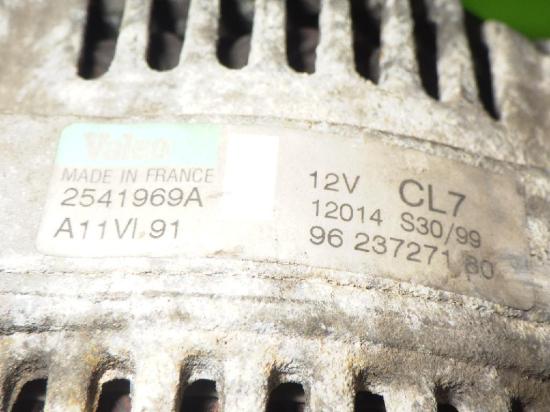 Lichtmaschine PEUGEOT 206 Schr?gheck (2A/C) 1.6 i 2541969A Bild Lichtmaschine PEUGEOT 206 Schr?gheck (2A/C) 1.6 i 2541969A