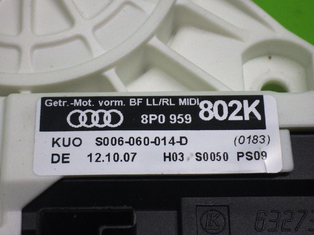 Fensterhebermotor T?r vorne rechts AUDI (NSU) A3 Sportback (8PA) 2.0 TDI 8P0959802K Bild Fensterhebermotor T?r vorne rechts AUDI (NSU) A3 Sportback (8PA) 2.0 TDI 8P0959802K
