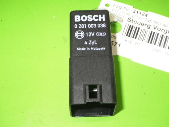 Steuerger?t Vorgl?hung VW GOLF VI (5K1) 2.0 TDI 0281003038 Bild Steuerger?t Vorgl?hung VW GOLF VI (5K1) 2.0 TDI 0281003038