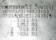 Schlossblech vorne PEUGEOT 106 II (1) 1.1 i 7104J8