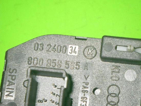 Schalter Außenspiegel AUDI (NSU) A3 (8L1) 1.8 T 8D0959565 Bild Schalter Außenspiegel AUDI (NSU) A3 (8L1) 1.8 T 8D0959565