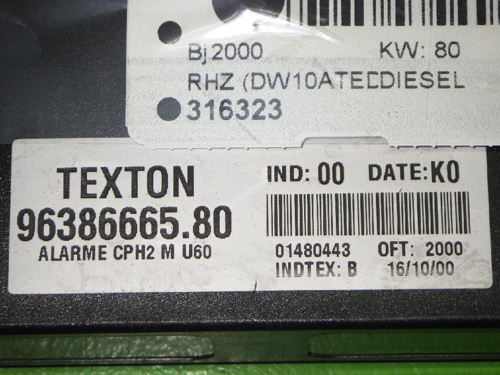 Steuergerät PEUGEOT 806 (221) 2.0 HDI 96386665 Bild Steuergerät PEUGEOT 806 (221) 2.0 HDI 96386665