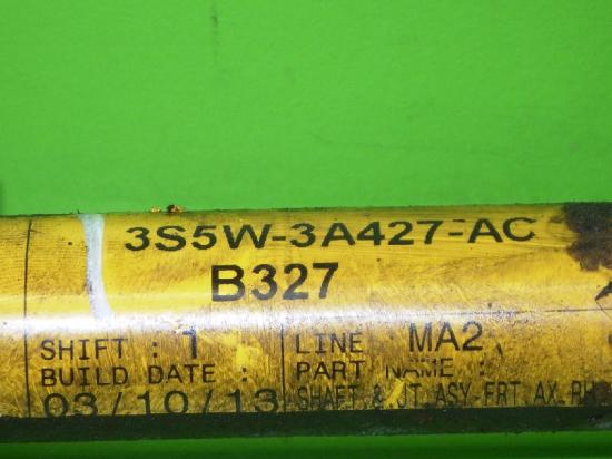 Gelenkwelle Antriebswelle vorne rechts FORD STREET KA (RL2) 1.6 3S5W3A427AC Bild Gelenkwelle Antriebswelle vorne rechts FORD STREET KA (RL2) 1.6 3S5W3A427AC