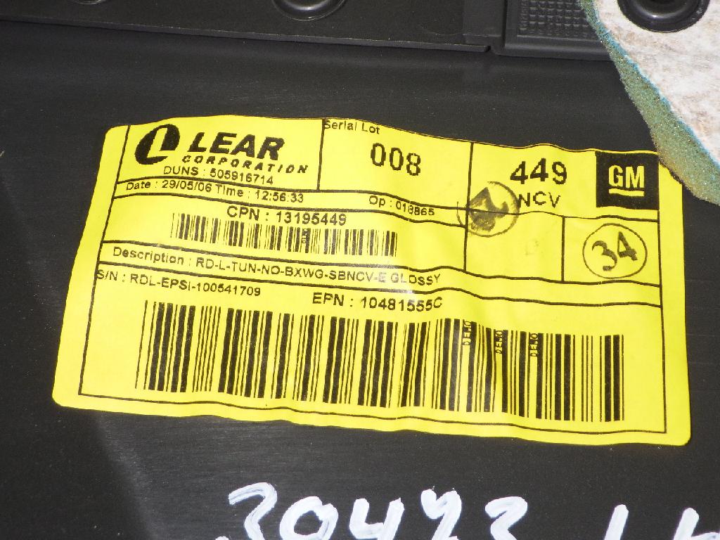 Türverkleidung hinten links OPEL SIGNUM 1.9 CDTI Bild Türverkleidung hinten links OPEL SIGNUM 1.9 CDTI