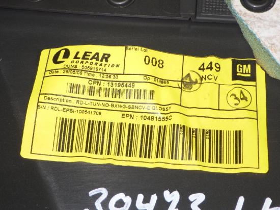 Türverkleidung hinten links OPEL SIGNUM 1.9 CDTI Bild Türverkleidung hinten links OPEL SIGNUM 1.9 CDTI