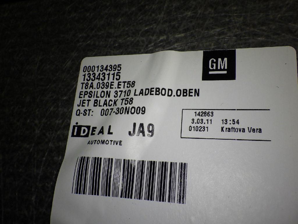 Abdeckplatte Laderaum OPEL INSIGNIA Caravan 2.0 Turbo 4x4 13343115 Bild Abdeckplatte Laderaum OPEL INSIGNIA Caravan 2.0 Turbo 4x4 13343115