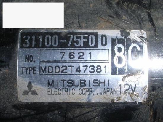 Anlasser SUZUKI WAGON R+ (EM) 1.0 (RC410, SR410, SR412) 31100-75F00 Bild Anlasser SUZUKI WAGON R+ (EM) 1.0 (RC410, SR410, SR412) 31100-75F00