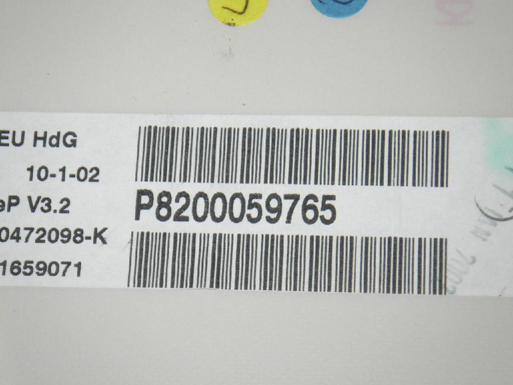 Kombiinstrumente Tacho RENAULT CLIO II (BB0/1/2_, CB0/1/2_) 1.2 16V (BB05, BB0W, BB11, BB27 P820059765 Bild Kombiinstrumente Tacho RENAULT CLIO II (BB0/1/2_, CB0/1/2_) 1.2 16V (BB05, BB0W, BB11, BB27 P820059765