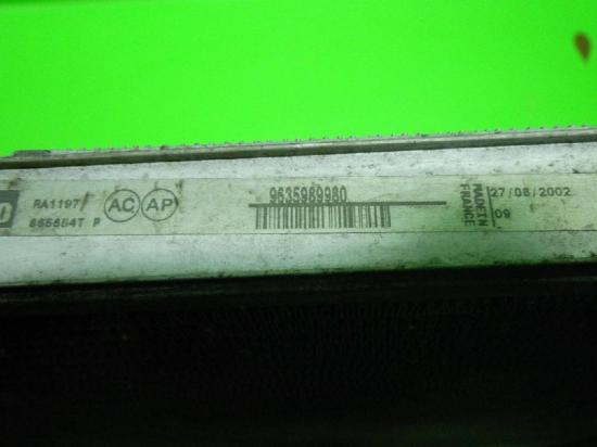 Wasserkühler CITROEN C5 I Break (DE_) 2.0 16V (DERFNF, DERFNC, RERFNC) 865654T Bild Wasserkühler CITROEN C5 I Break (DE_) 2.0 16V (DERFNF, DERFNC, RERFNC) 865654T