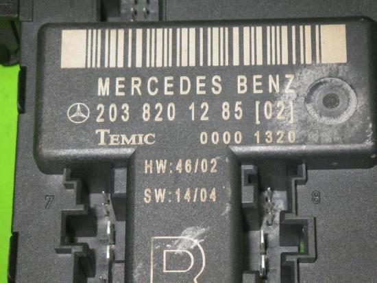 Steuergerät Tür vorne rechts MERCEDES-BENZ C-KLASSE T-Model (S203) C 220 CDI (203.208) 2038201285 Bild Steuergerät Tür vorne rechts MERCEDES-BENZ C-KLASSE T-Model (S203) C 220 CDI (203.208) 2038201285