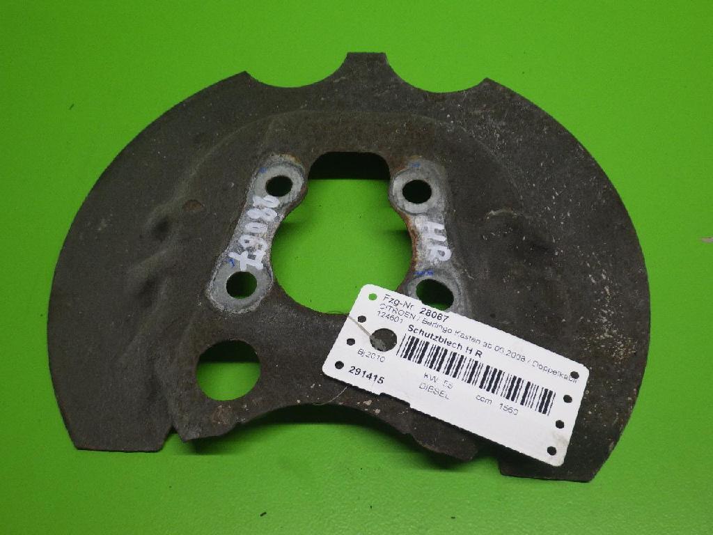 Ankerblech Spritzblech hinten rechts CITROEN BERLINGO Kasten (B9) 1.6 HDi 75