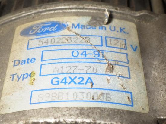 Lichtmaschine FORD SIERRA Schr?gheck (GBC, GBG) 2.0 i 89BB10300JB Bild Lichtmaschine FORD SIERRA Schr?gheck (GBC, GBG) 2.0 i 89BB10300JB