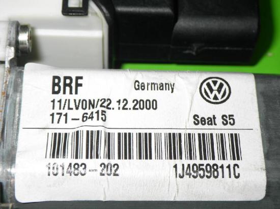Fensterhebermotor Tür hinten links SEAT LEON (1M1) 1.6 16 V 1J4959811C Bild Fensterhebermotor Tür hinten links SEAT LEON (1M1) 1.6 16 V 1J4959811C