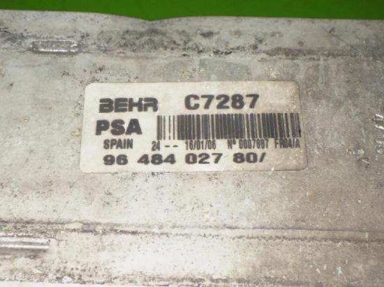 Ladeluftkühler PEUGEOT 206 SW (2E/K) 1.6 HDi 110 C7287 Bild Ladeluftkühler PEUGEOT 206 SW (2E/K) 1.6 HDi 110 C7287