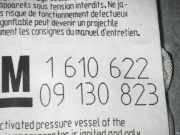 Beifahrer Airbag OPEL OMEGA B Caravan (V94) 2.2 DTI 16V (F35, M35, P35) 09130823