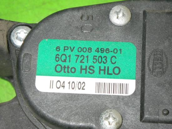 Gaspedal SEAT IBIZA III (6L1) 1.2 6Q1721503C Bild Gaspedal SEAT IBIZA III (6L1) 1.2 6Q1721503C