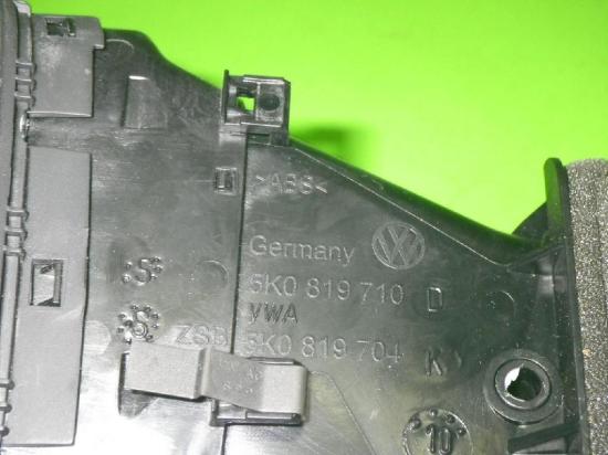 Luftdüse vorne links VW GOLF VI (5K1) 1.4 TSI 5K0819709D Bild Luftdüse vorne links VW GOLF VI (5K1) 1.4 TSI 5K0819709D