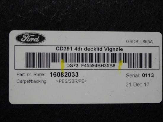 Verkleidung Heckt?r FORD MONDEO V Stufenheck 2.0 Hybrid DS73F45594BH35B8 Bild Verkleidung Heckt?r FORD MONDEO V Stufenheck 2.0 Hybrid DS73F45594BH35B8