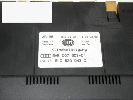Regulierelement Klima AUDI (NSU) A3 (8L1) 1.8 8L0820043D Bild Regulierelement Klima AUDI (NSU) A3 (8L1) 1.8 8L0820043D