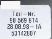 Lichthauptschalter OPEL VECTRA B Caravan (31_) 2.5 i V6 90569814