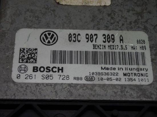 Motorsteuergerät VW GOLF VI (5K1) 1.4 TSI 0261S05728 Bild Motorsteuergerät VW GOLF VI (5K1) 1.4 TSI 0261S05728