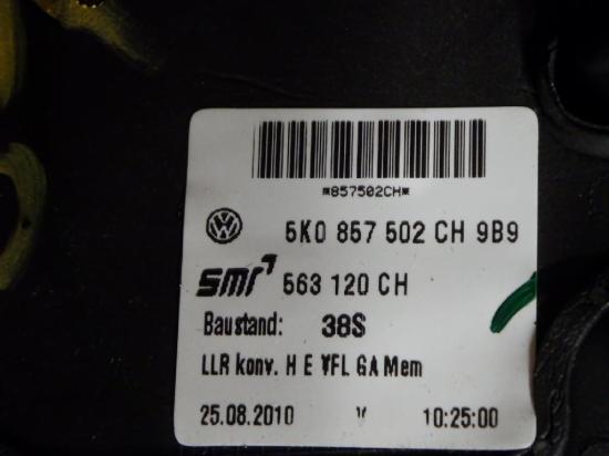 Au?enspiegel rechts VW GOLF VI (5K1) 1.4 TSI 6K0857502CH Bild Au?enspiegel rechts VW GOLF VI (5K1) 1.4 TSI 6K0857502CH