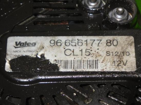 Lichtmaschine CITROEN BERLINGO Kasten (B9) 1.6 HDi 75 9665617780 Bild Lichtmaschine CITROEN BERLINGO Kasten (B9) 1.6 HDi 75 9665617780