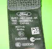 Sicherheitsgurt hinten rechts FORD FIESTA VI 1.25 8V51A611B68AK
