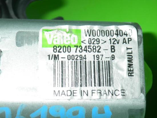 Wischermotor hinten DACIA SANDERO 1.2 16V 8200734582 Bild Wischermotor hinten DACIA SANDERO 1.2 16V 8200734582