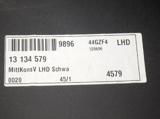 Konsole vorne Mitte OPEL SIGNUM 1.9 CDTI 13134579 Bild Konsole vorne Mitte OPEL SIGNUM 1.9 CDTI 13134579