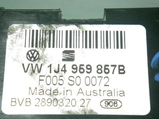 Schalter Fensterheber T?r vorne links VW BORA Kombi (1J6) 1.9 TDI 1J4959857B Bild Schalter Fensterheber T?r vorne links VW BORA Kombi (1J6) 1.9 TDI 1J4959857B