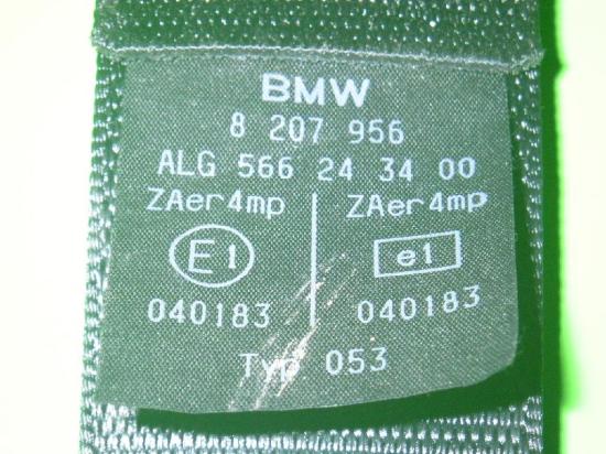 Sicherheitsgurt vorne rechts BMW 3 Touring (E46) 320 d 72118207956 Bild Sicherheitsgurt vorne rechts BMW 3 Touring (E46) 320 d 72118207956