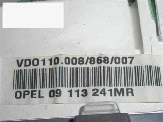 Kombiinstrumente Tacho OPEL TIGRA (95_) 1.4 16V 09113241 MR Bild Kombiinstrumente Tacho OPEL TIGRA (95_) 1.4 16V 09113241 MR