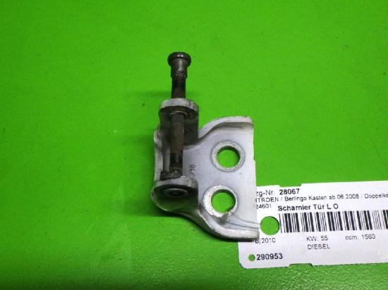 Scharnier T?rscharnier links oben CITROEN BERLINGO Kasten (B9) 1.6 HDi 75 9035Q0 Bild Scharnier T?rscharnier links oben CITROEN BERLINGO Kasten (B9) 1.6 HDi 75 9035Q0